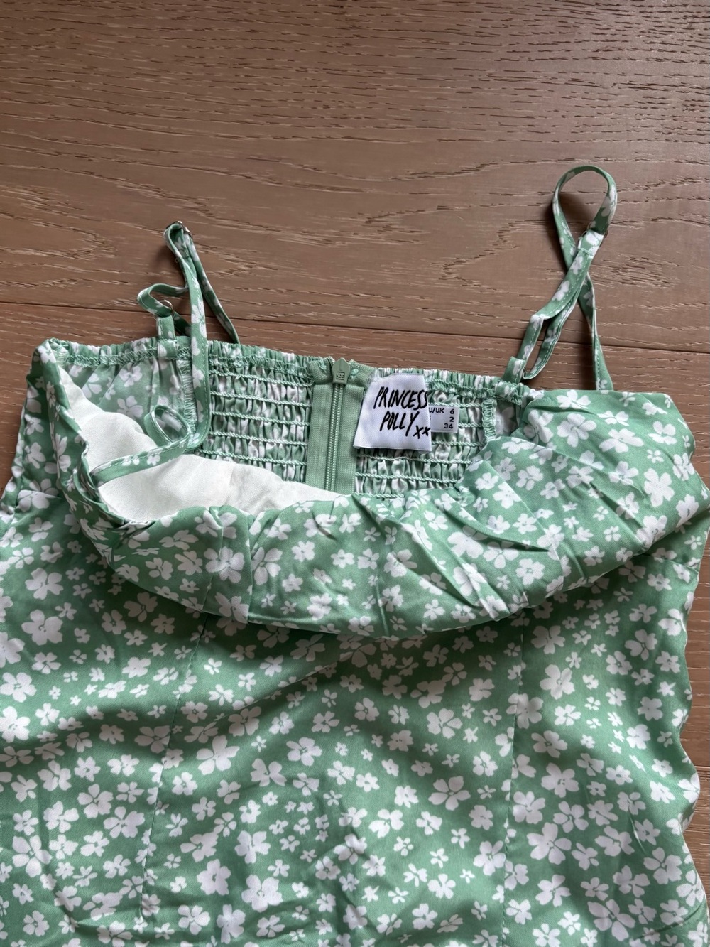 Princess Polly Green Floral Mini Dress - Picture 3 of 5